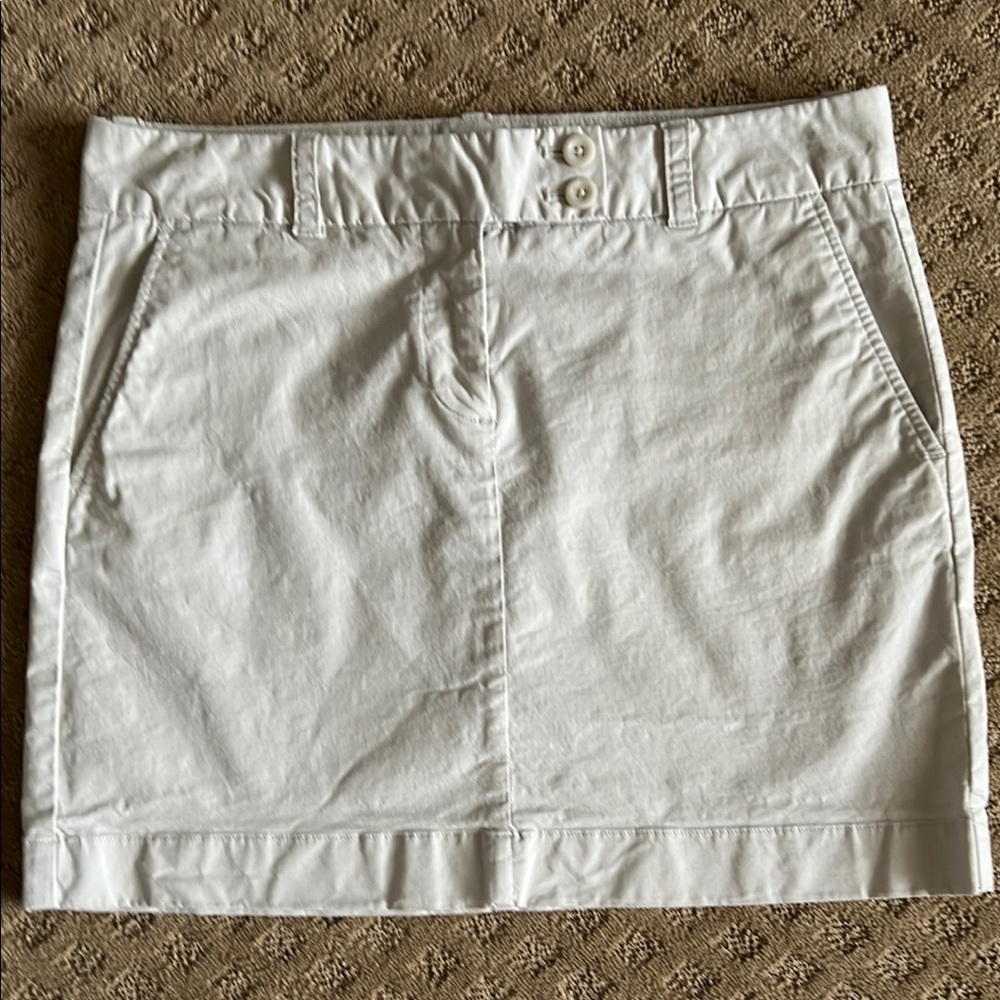 Vineyard Vines Khaki Cotton Preppy Skirt